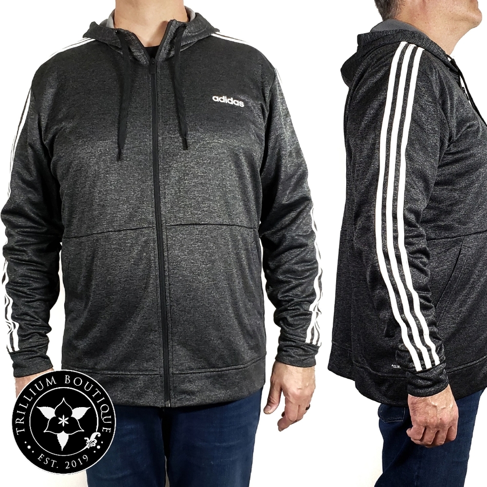 Adidas Men's MTECH Fleece Hoodie Sweatshirt 2XL - Picture 1 of 7